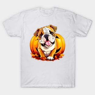 Bulldog inside Pumpkin #3 T-Shirt